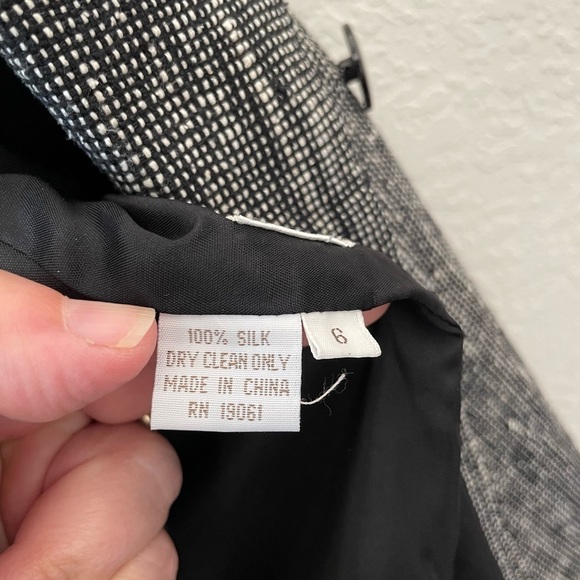 100% Silk 90’s Oversized Designer Minimalist Tailored Blazer - Picture 8 of 9